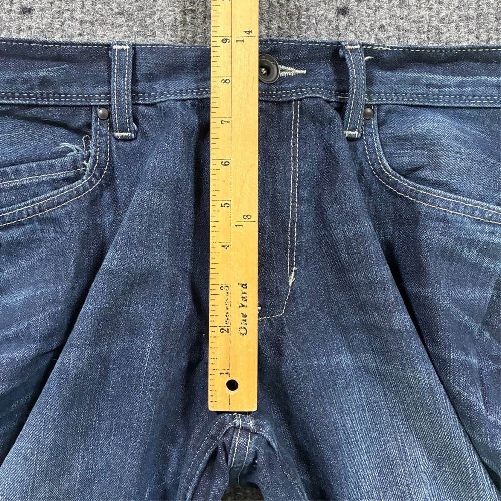 Helix Mens Slim Boot Jeans Size 32x30 Blue Denim Cotton Casual Low Rise - Picture 6 of 10